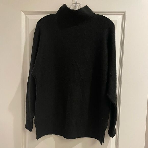 NWT JOIE Lehi mockneck sweater COLOR: CAVIAR Sz. S - Picture 2 of 5